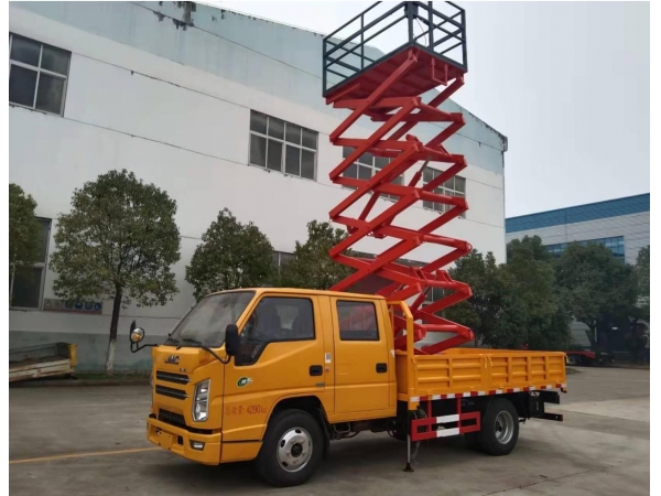 8 to 12m scissor type lifting platform aerial work vehicle
