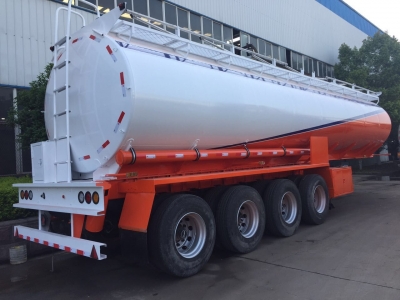 4axles 60kl heavy capacity fuel tanker semi trailer