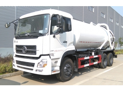 Dongfeng 10wheels 16t suction sewage truck