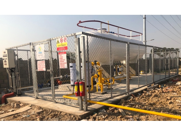 5t 12m3 Skid LPG storage  tank with vaporizer