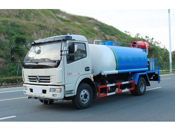 Water tank truck retrofit with fog cannon machine