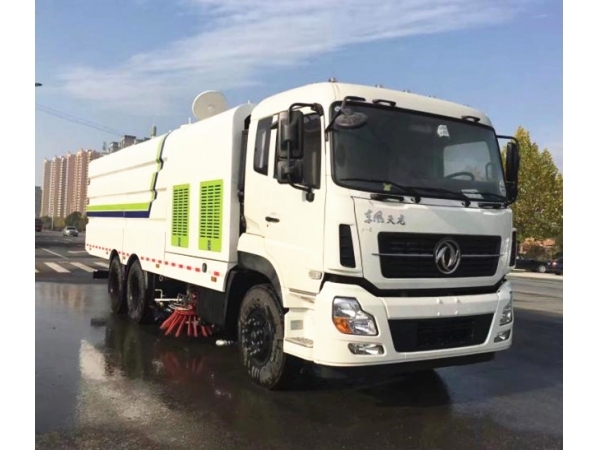 How to troubleshoot the fault displayed on the dashboard of the road sweeper?