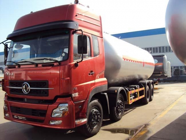 Filling operation steps of liquefied gas tank truck