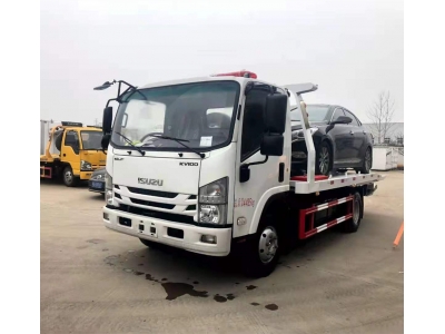ISUZU KV100 5T Wrecker platform winch layer truck